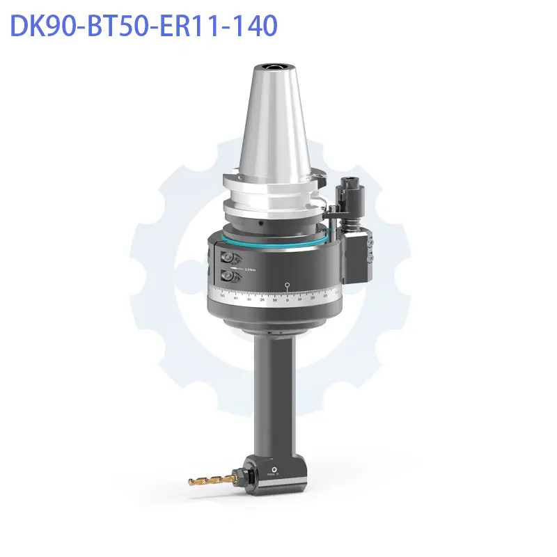 slim 90° right angle head (dk90 bt50 er mini nut series)