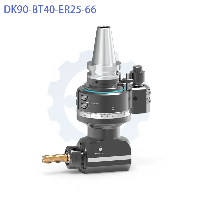 dual output 90° right angle head (dk90 bt40 2x series)